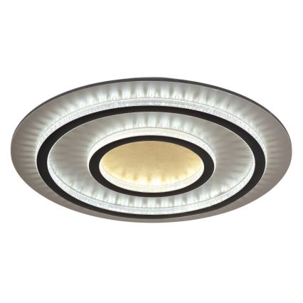 Globo - LED-dimbare plafondlamp LED/60W/230V 3000-6500K Ø 55 cm zwart + afstandsbediening