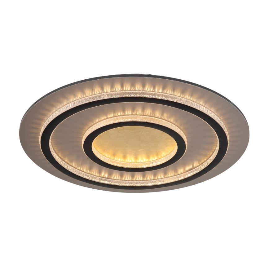 Globo - LED-dimbare plafondlamp LED/60W/230V 3000-6500K Ø 55 cm zwart + afstandsbediening