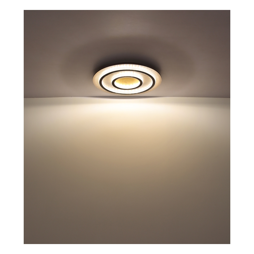 Globo - LED-dimbare plafondlamp LED/60W/230V 3000-6500K Ø 55 cm zwart + afstandsbediening
