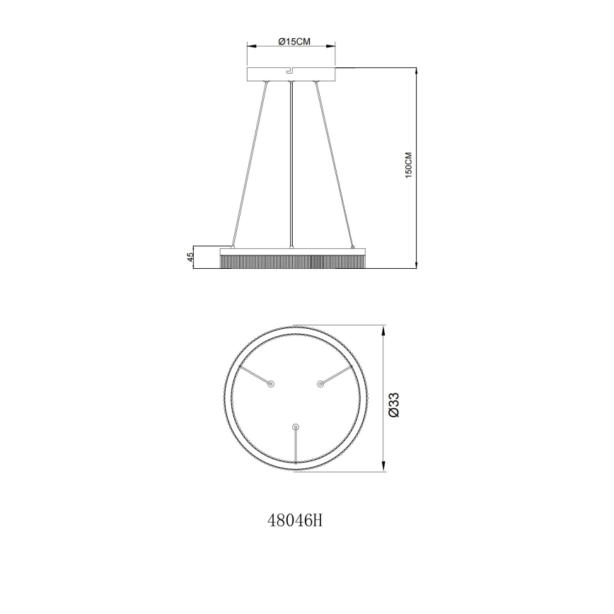 Globo - LED-hanglamp aan kabel LED/16W/230V 3000K