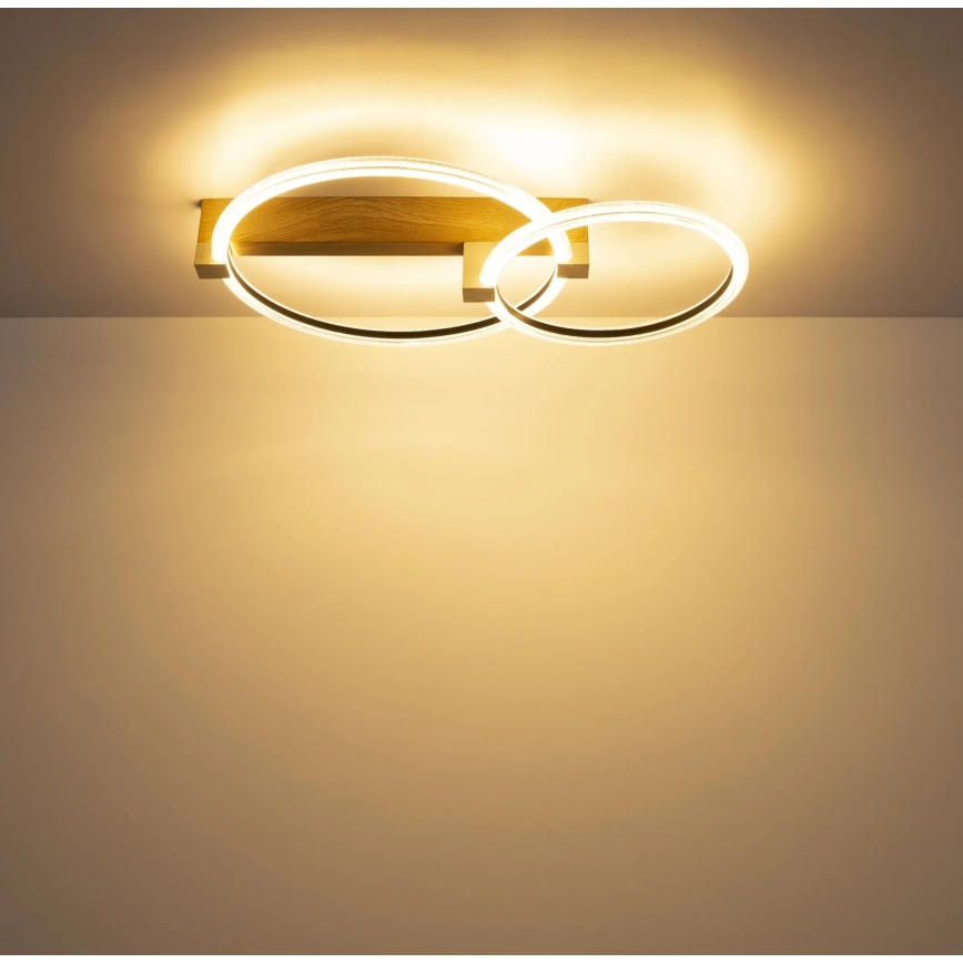 Globo - LED Plafondlamp LED/24W/230V 3000K 58x38 cm beige