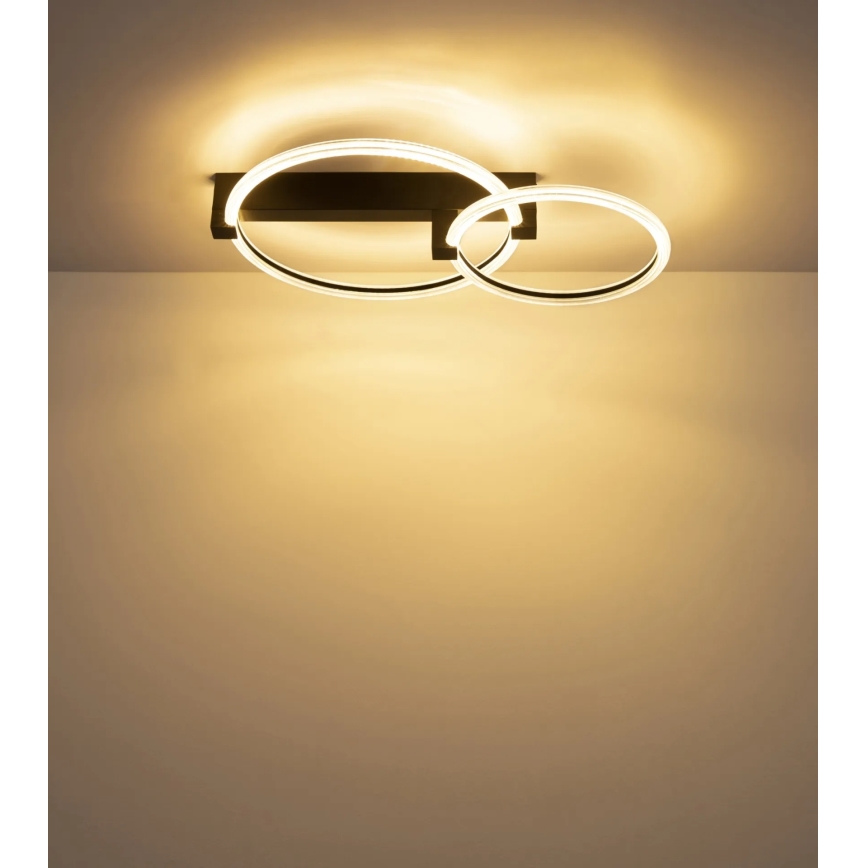 Globo - LED plafondlamp LED/24W/230V 3000K 58x38 cm zwart