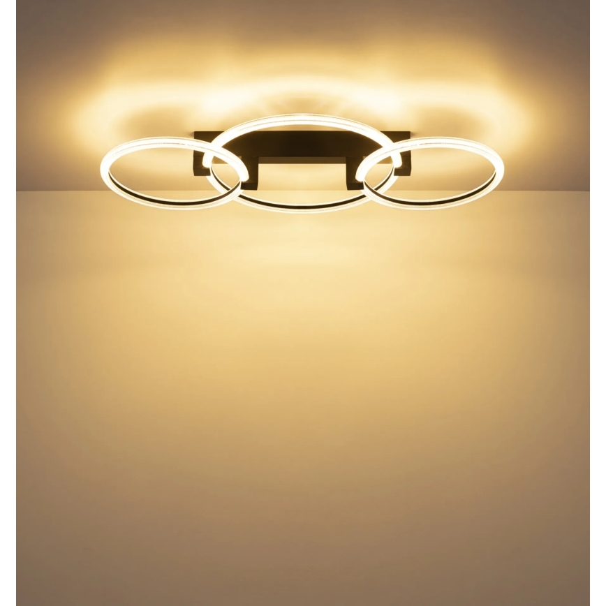 Globo - LED plafondlamp LED/40W/230V 3000K 76,1x38 cm zwart
