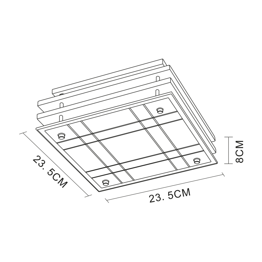 Globo - Plafondverlichting 1xE27/60W/230V