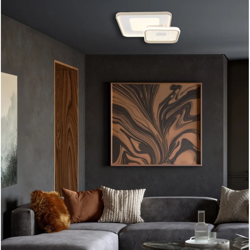 Globo - Dimbare LED-plafondlamp LED/48W/230V 2700-6000K 50x50 cm + afstandsbediening