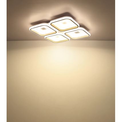 Globo - LED dimbare plafondlamp LED/55W/230V 2700-6000K 54x54 cm + afstandsbediening