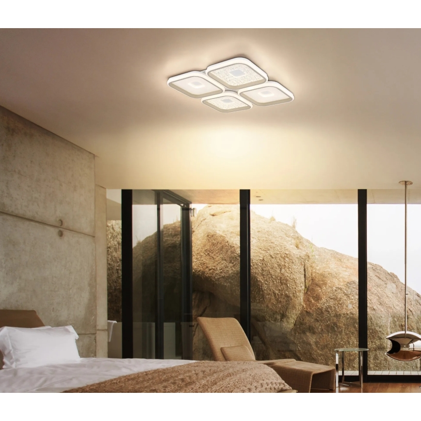 Globo - Plafonnier LED dimmable LED/55W/230V 2700-6000K 54x54 cm + télécommande