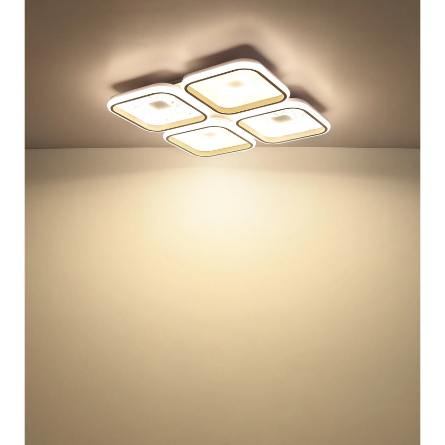 Globo - Plafonnier LED dimmable LED/55W/230V 2700-6000K 54x54 cm + télécommande