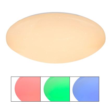 Globo - Plafonnier LED RGB dimmable LED/48W/230V + LED/10W 2700-6500K Ø 50 cm + télécommande