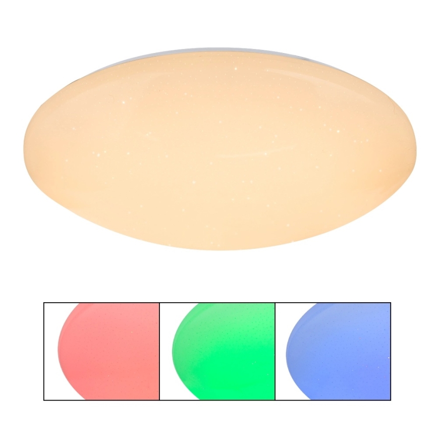 Globo - Plafonnier LED RGB dimmable LED/48W/230V + LED/10W 2700-6500K Ø 50 cm + télécommande