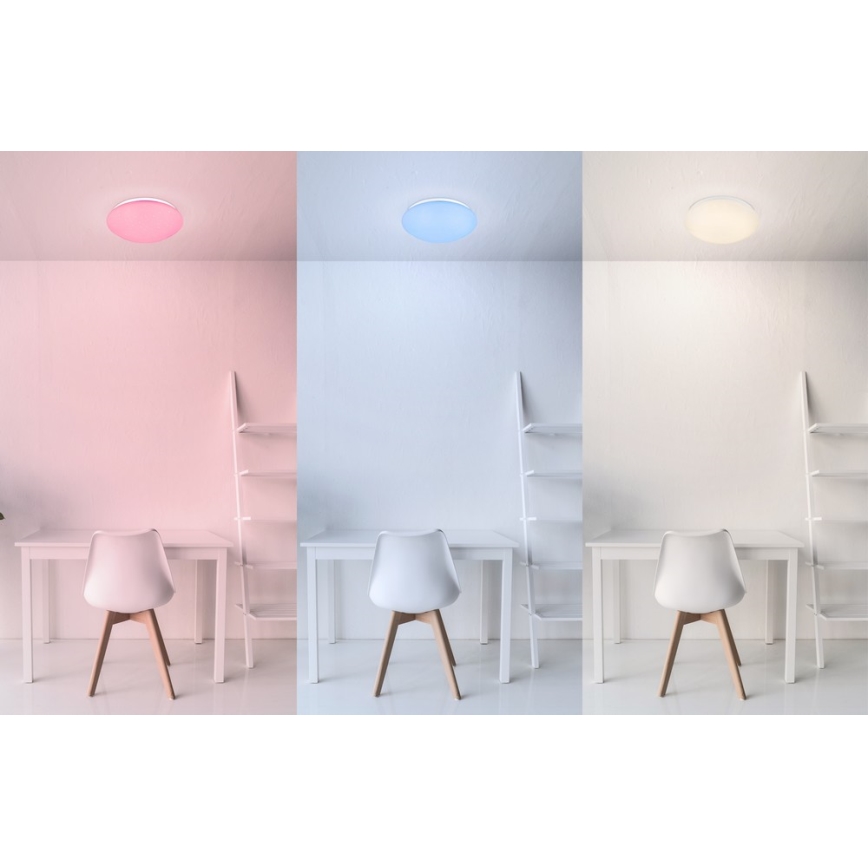 Globo - LED RGB Plafonnier à intensité modulable 1xLED/12W/230V + 1xLED/3W