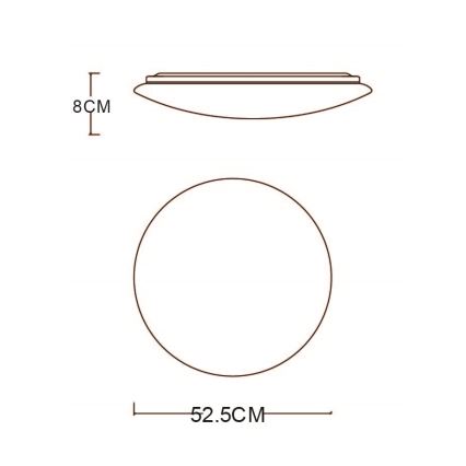 Globo - Plafonnier à intensité variable LED/48W/230V 3000-6400K + télécommande