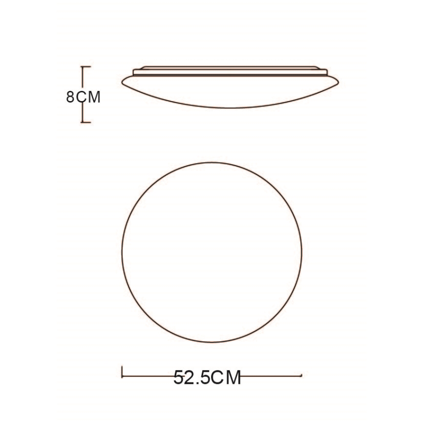 Globo - Plafonnier à intensité variable LED/48W/230V 3000-6400K + télécommande