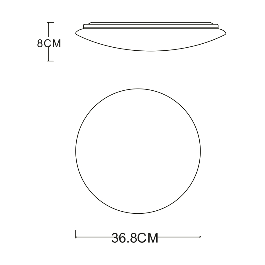 GLOBO - LED Plafondlamp LED/24W/230V