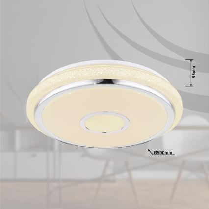 Globo - LED dimbare plafondlamp LED/40W/230V 2700-6500K + afstandsbediening