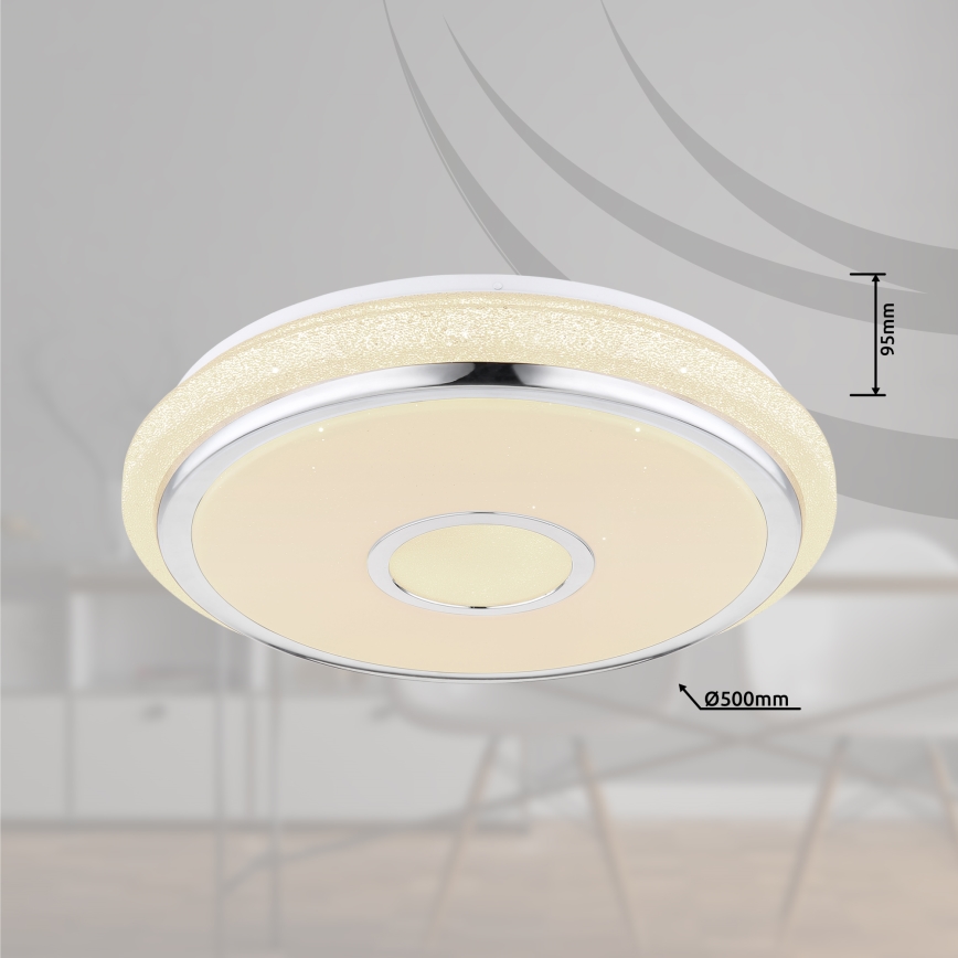Globo - Dimbare LED plafondlamp LED/40W/230V 2700-6500K + afstandsbediening