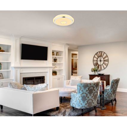 Globo - Plafonnier LED dimmable LED/40W/230V 2700-6500K + télécommande