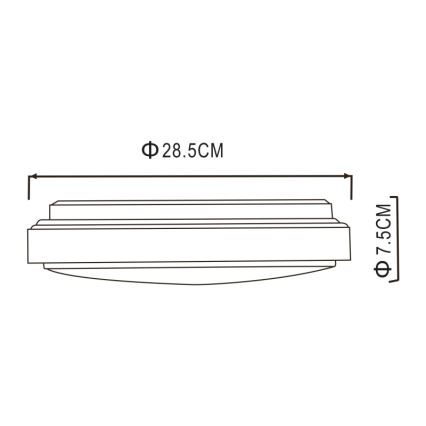 Globo - LED Plafondlamp LED/18W/230V 3000K