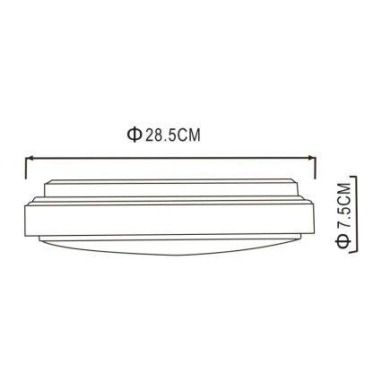 Globo - LED plafondlamp LED/18W/230V 3000K