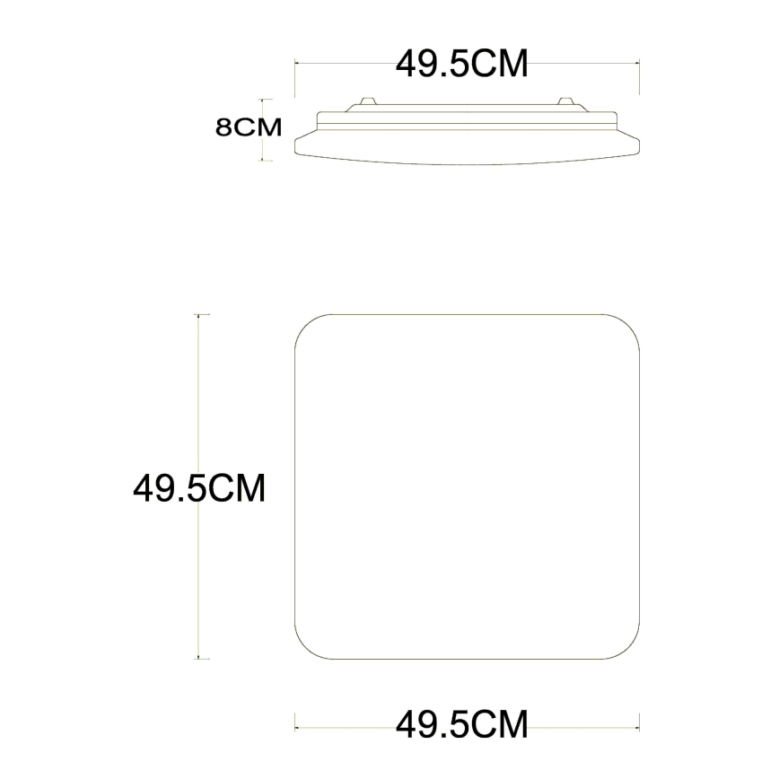 Globo - LED dimbare plafondlamp LED/40W/230V 2700-6500K Ø 50 cm Wi-Fi Tuya + afstandsbediening