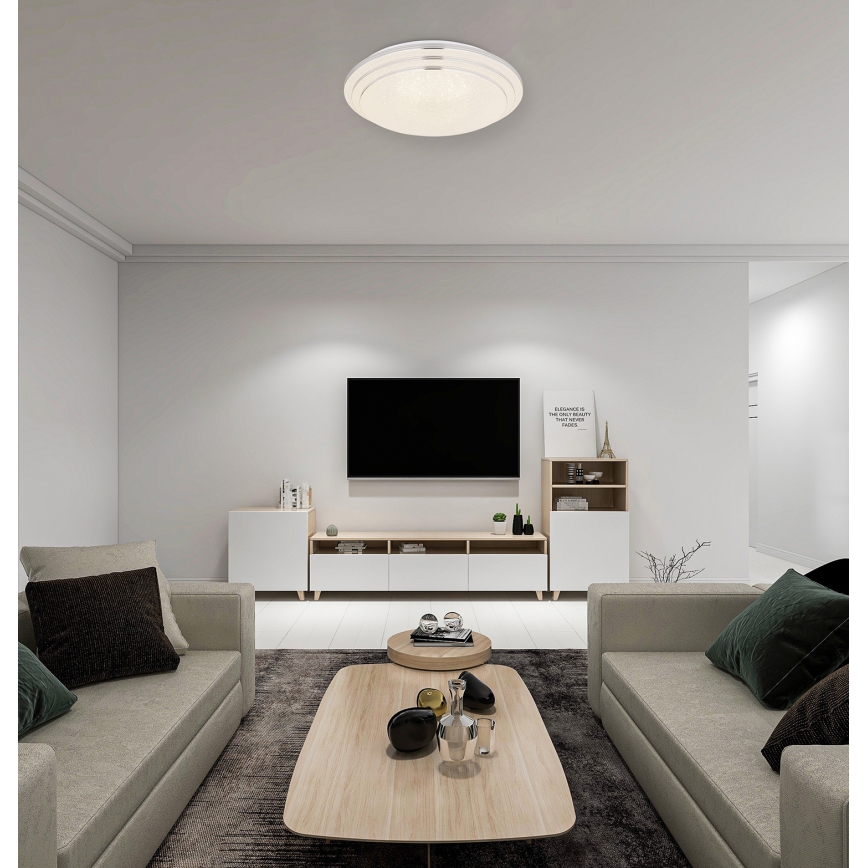Globo - Dimbare LED plafondlamp LED/18W/230V diameter 40 cm 2700-6500K + afstandsbediening