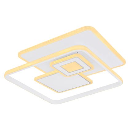 Globo - Plafonnier LED dimmable LED/50W/230V 2700-6000K Wi-Fi Tuya 50,3x50,3 cm + télécommande