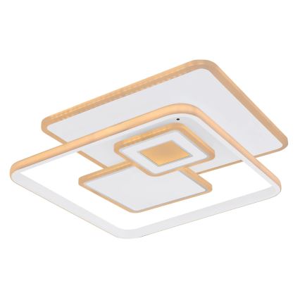 Globo - Plafonnier LED dimmable LED/50W/230V 2700-6000K Wi-Fi Tuya 50,3x50,3 cm + télécommande