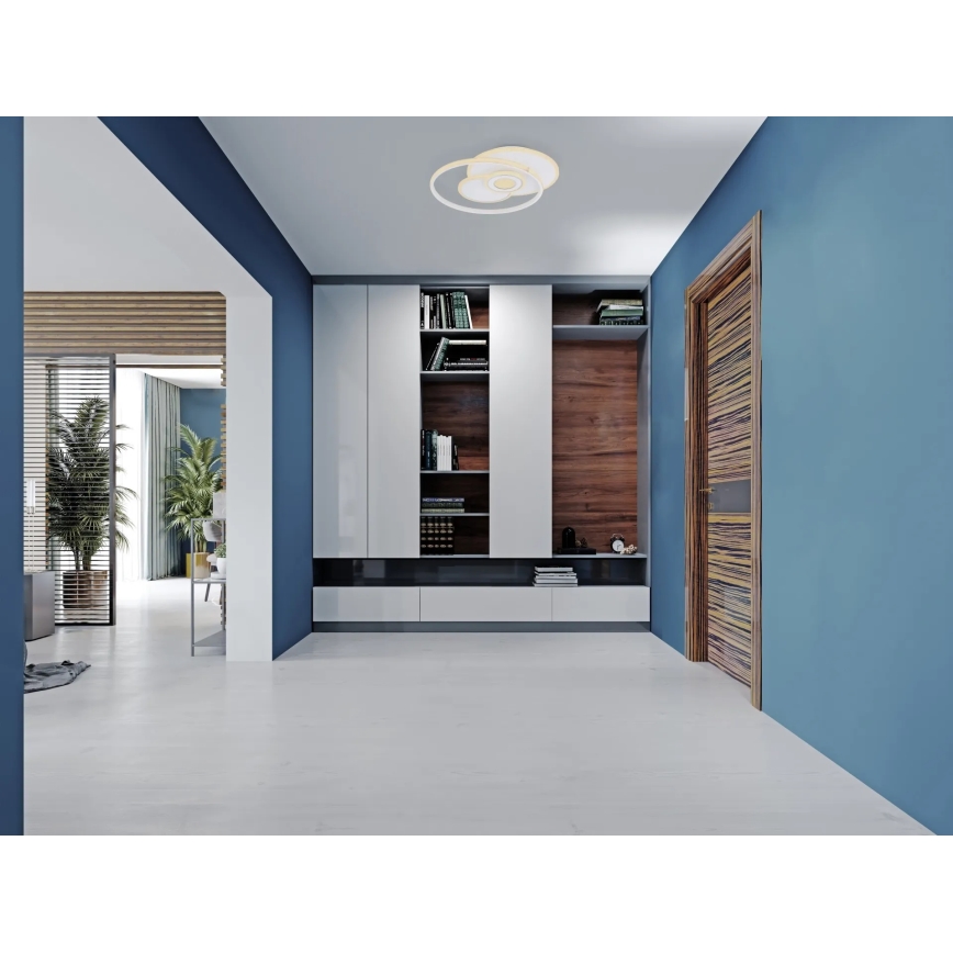Globo - Plafonnier LED dimmable 50 W / 230 V, 2700–6000 K, Wi‑Fi Tuya, 46 x 54,5 cm + télécommande