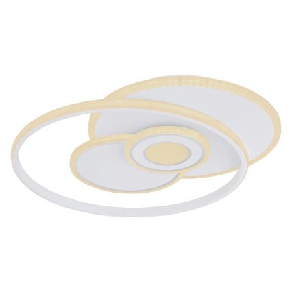 Globo - Plafonnier LED dimmable 50 W / 230 V, 2700–6000 K, Wi‑Fi Tuya, 46 x 54,5 cm + télécommande