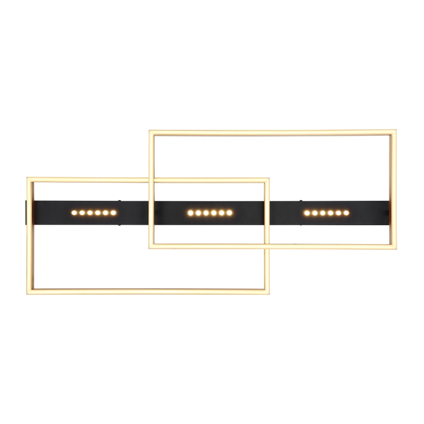 Globo 48461-54 - Plafonnier LUFFY LED/54W/230V 39,8x90 cm noir/doré