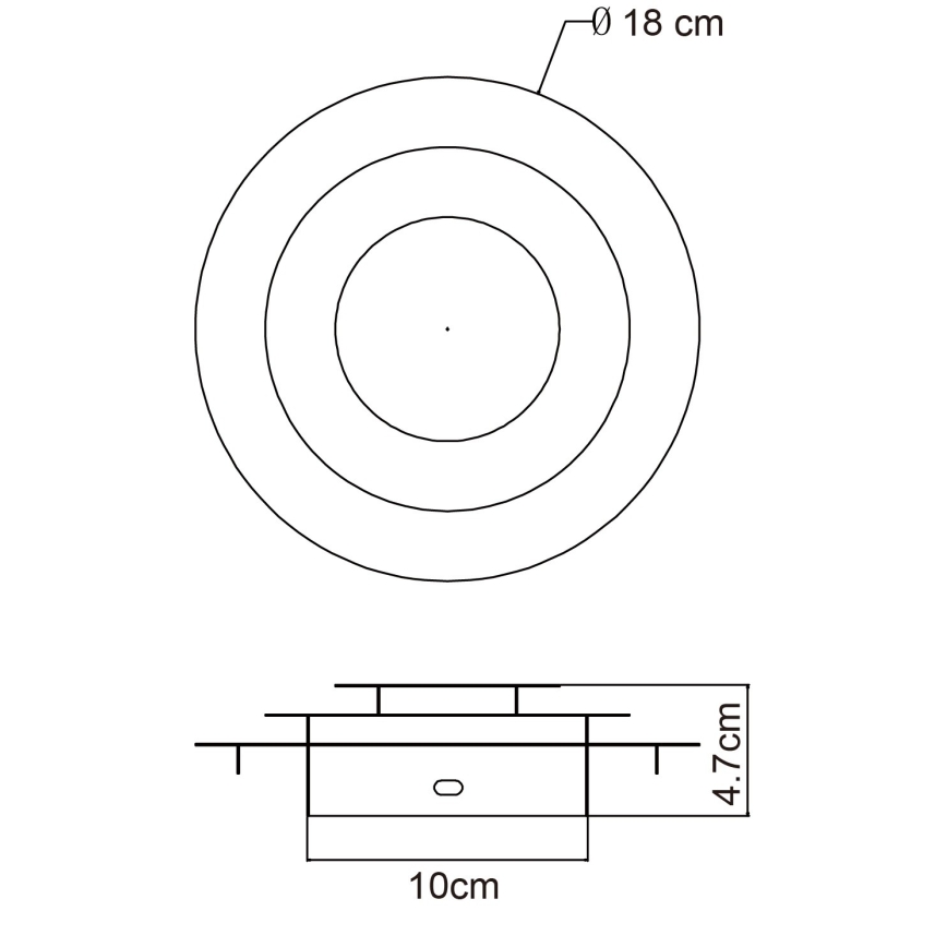 Globo - LED plafondlamp LED/18W/230V 3000K Ø 18 cm goud