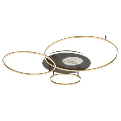 Globo - LED dimbare plafondlamp LED/70W/230V 2700-6500K goudkleurig + afstandsbediening