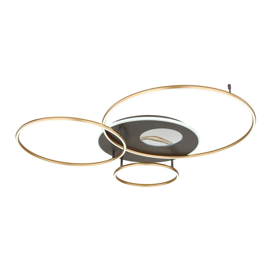Globo - LED dimbare plafondlamp LED/70W/230V 2700-6500K goudkleurig + afstandsbediening
