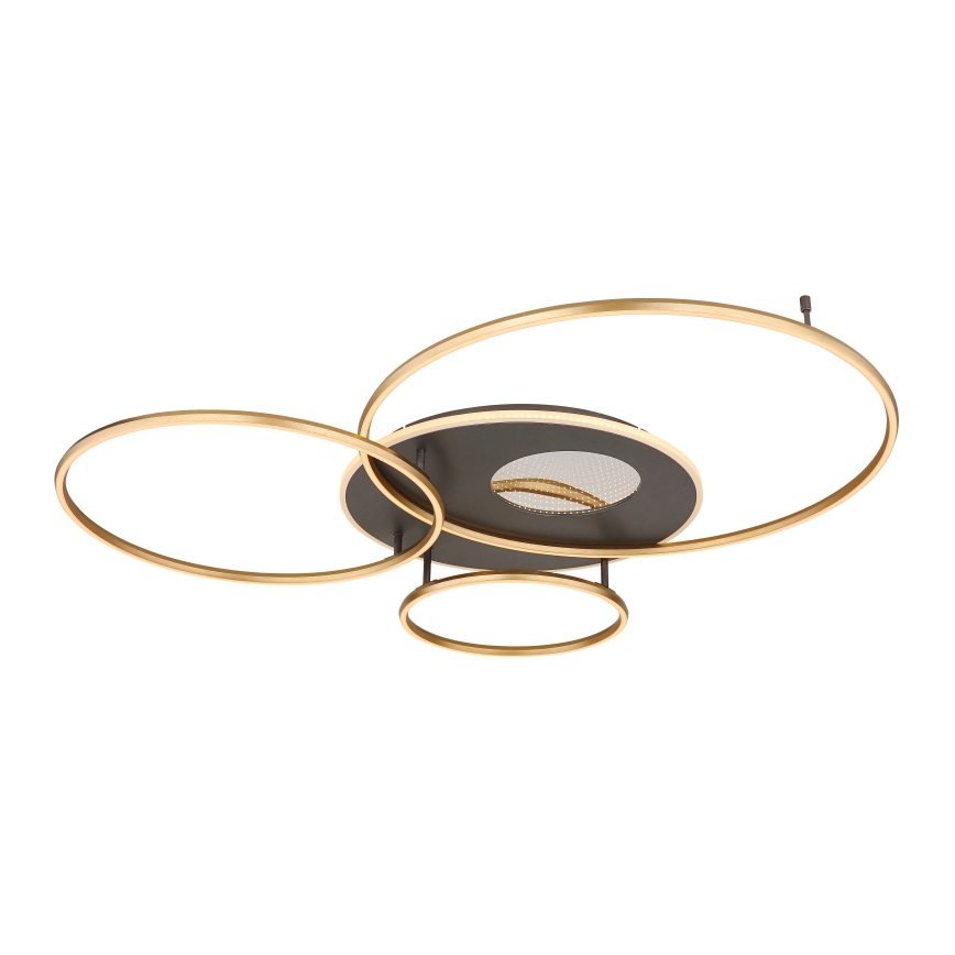 Globo - LED dimbare plafondlamp LED/70W/230V 2700-6500K goudkleurig + afstandsbediening