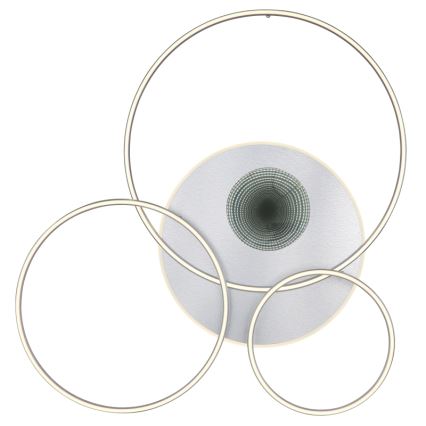 Globo - Dimbare LED-plafondlamp LED/70W/230V 2700-6500K mat chroom + afstandsbediening