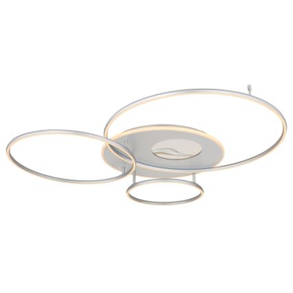 Globo - Dimbare LED-plafondlamp LED/70W/230V 2700-6500K mat chroom + afstandsbediening