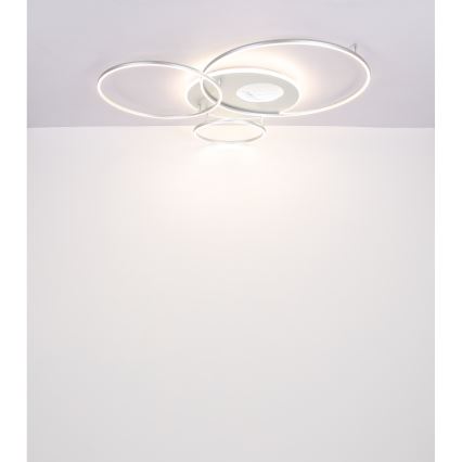 Globo - Dimbare LED-plafondlamp LED/70W/230V 2700-6500K mat chroom + afstandsbediening