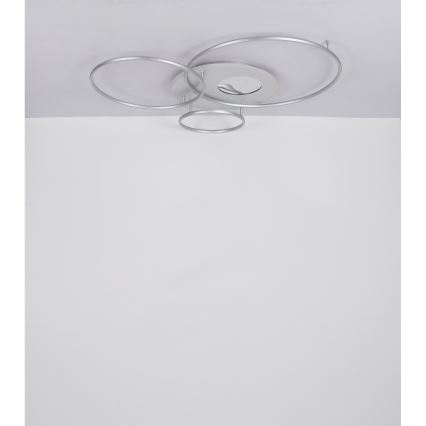 Globo - Dimbare LED-plafondlamp LED/70W/230V 2700-6500K mat chroom + afstandsbediening