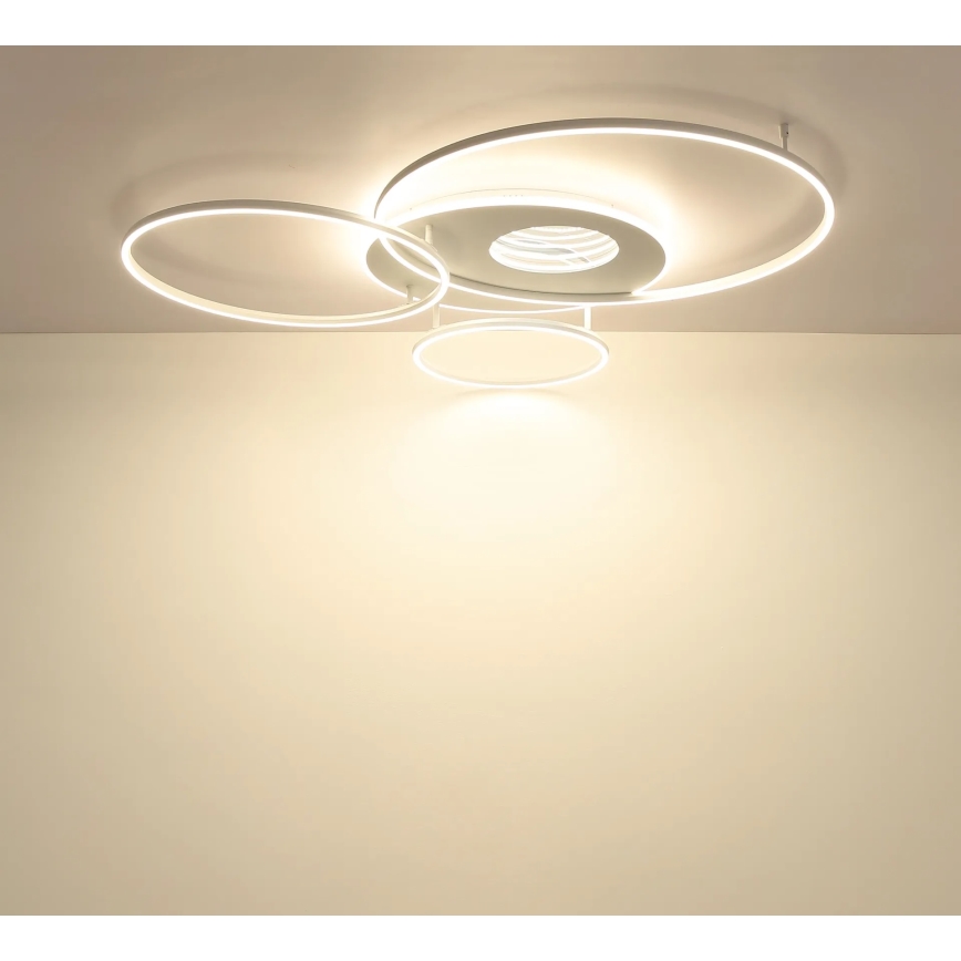 Globo - LED-dimbare plafondlamp LED/70W/230V 2700-6500K 105x26,5 cm wit + afstandsbediening