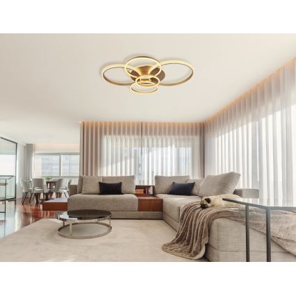 Globo - Plafonnier LED/70W/230V 3000K 88x110 cm beige