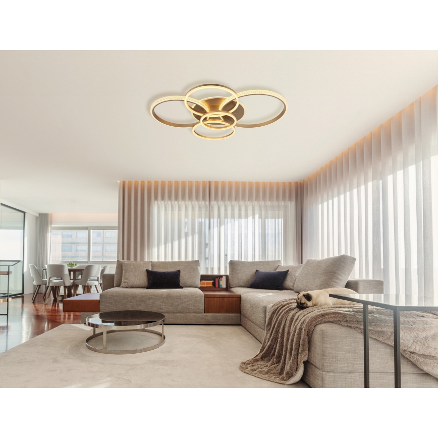 Globo - Plafonnier LED/70W/230V 3000K 88x110 cm beige