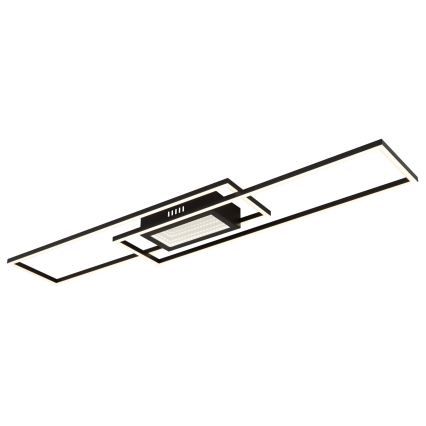 Globo - Dimbare LED-plafondlamp LED/42W/230V 2700-6500K 19,6x96 cm zwart + afstandsbediening