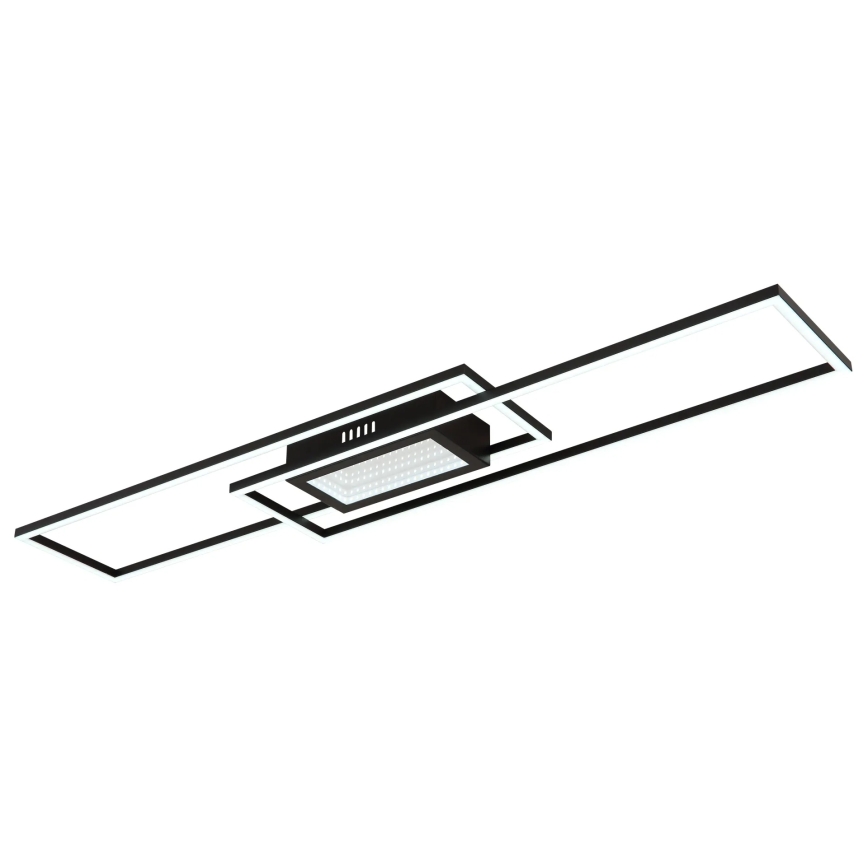 Globo - Dimbare LED-plafondlamp LED/42W/230V 2700-6500K 19,6x96 cm zwart + afstandsbediening