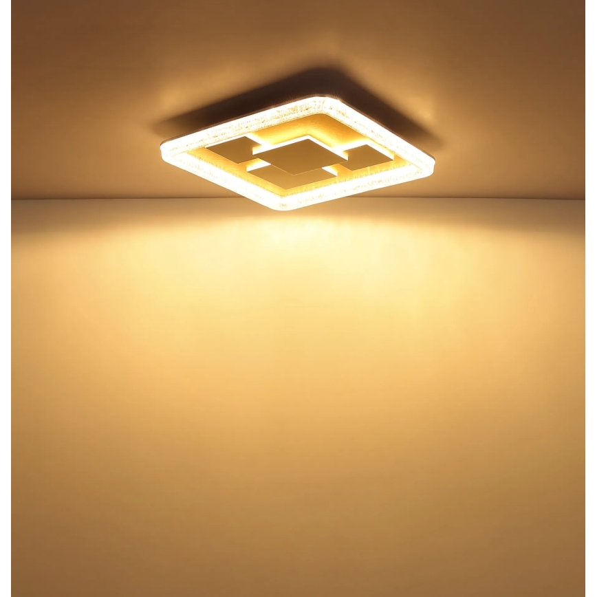 Globo - Plafonnier LED/40W/230V 3000K 48,8x48,8 cm doré