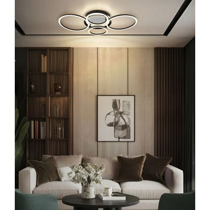 Globo - LED plafondlamp LED/40W/230V 4000K 72x52 cm zwart