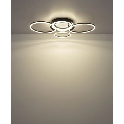 Globo - LED plafondlamp LED/40W/230V 4000K 72x52 cm zwart