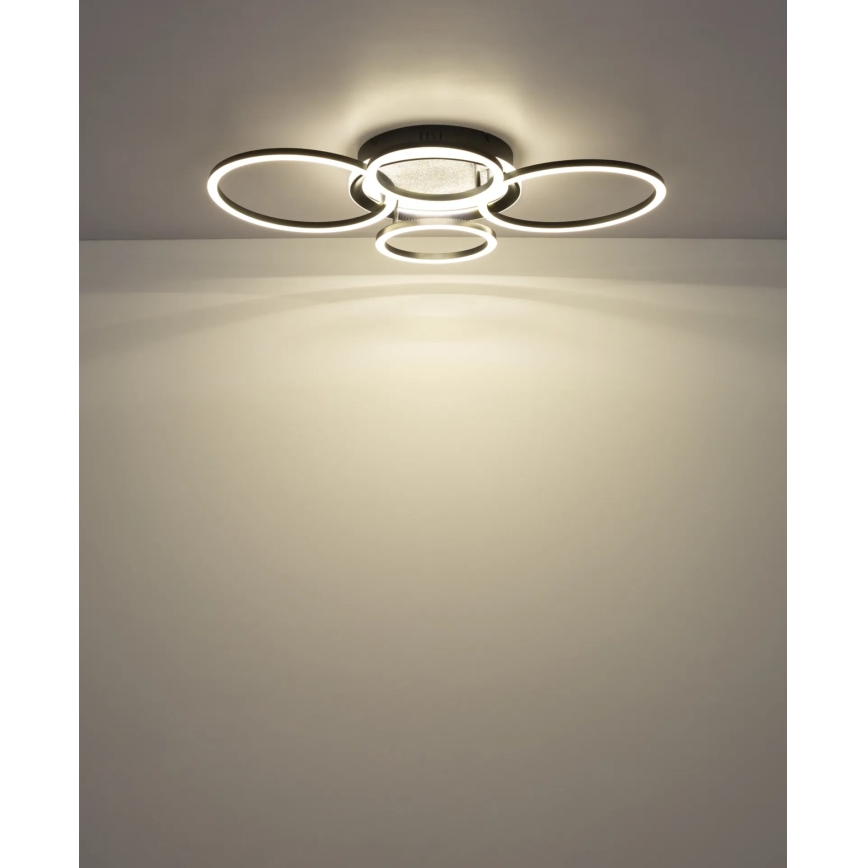 Globo - LED plafondlamp LED/40W/230V 4000K 72x52 cm zwart