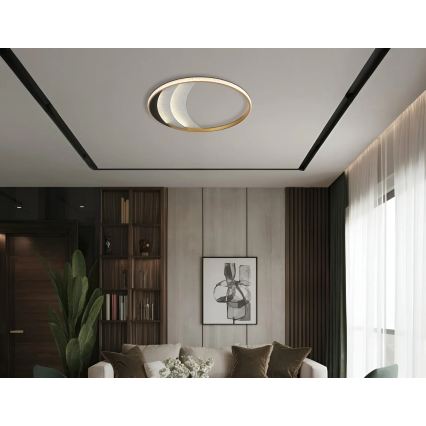 Globo - LED plafondlamp LED/40W/230V 3000/4000/6000K Ø 52 cm goudkleurig