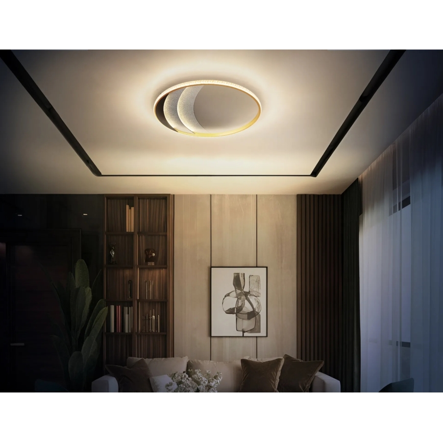 Globo - LED plafondlamp LED/40W/230V 3000/4000/6000K Ø 52 cm goudkleurig