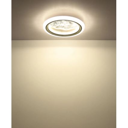 Globo - LED-plafondlamp LED/28W/230V 3000/4200/6000K Ø 39,5 cm zilver